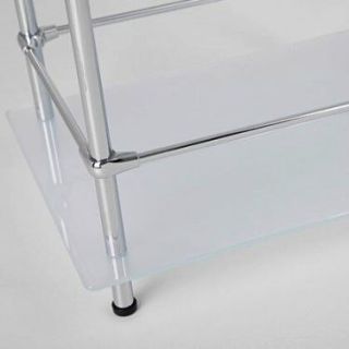 Wasserkraft K-4033 Напольная стеклянная тройная полка с бортиком